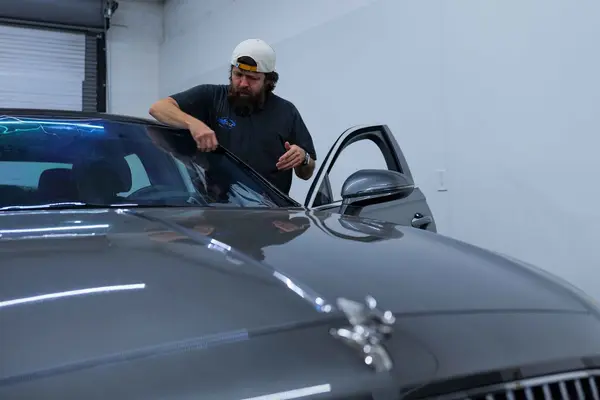 Ceramic window tint install on a 2020 Bentley Flying Spur in Scottsdale, AZ