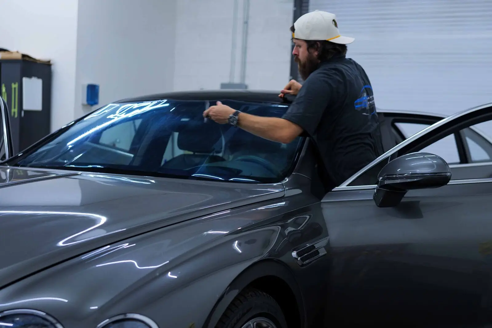 Bentley Flying Spur ceramic tint install, photo 6